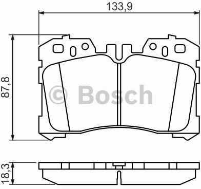 Bosch Zestaw klocków hamulcowych, hamulce tarczowe 0 986 494 423