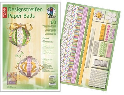 Ursus URSUS (Ludwig baehr)  Paper Balls papierowe paski zestaw wzór w 20 wzorów do wyboru 2354 00 99