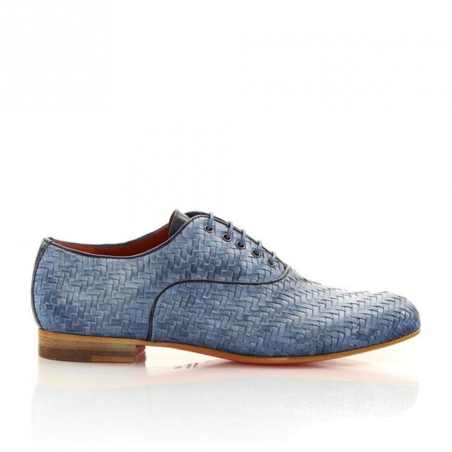 Santoni Buty sznurowane M25 skóra cielęca