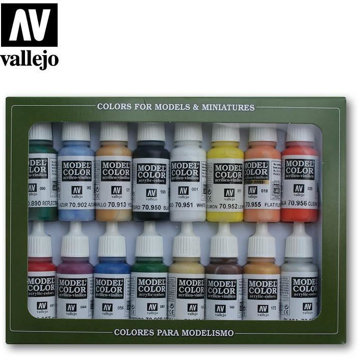 Vallejo Model Color Zestaw 16 farb - Basic Colors USA Vallejo 70140