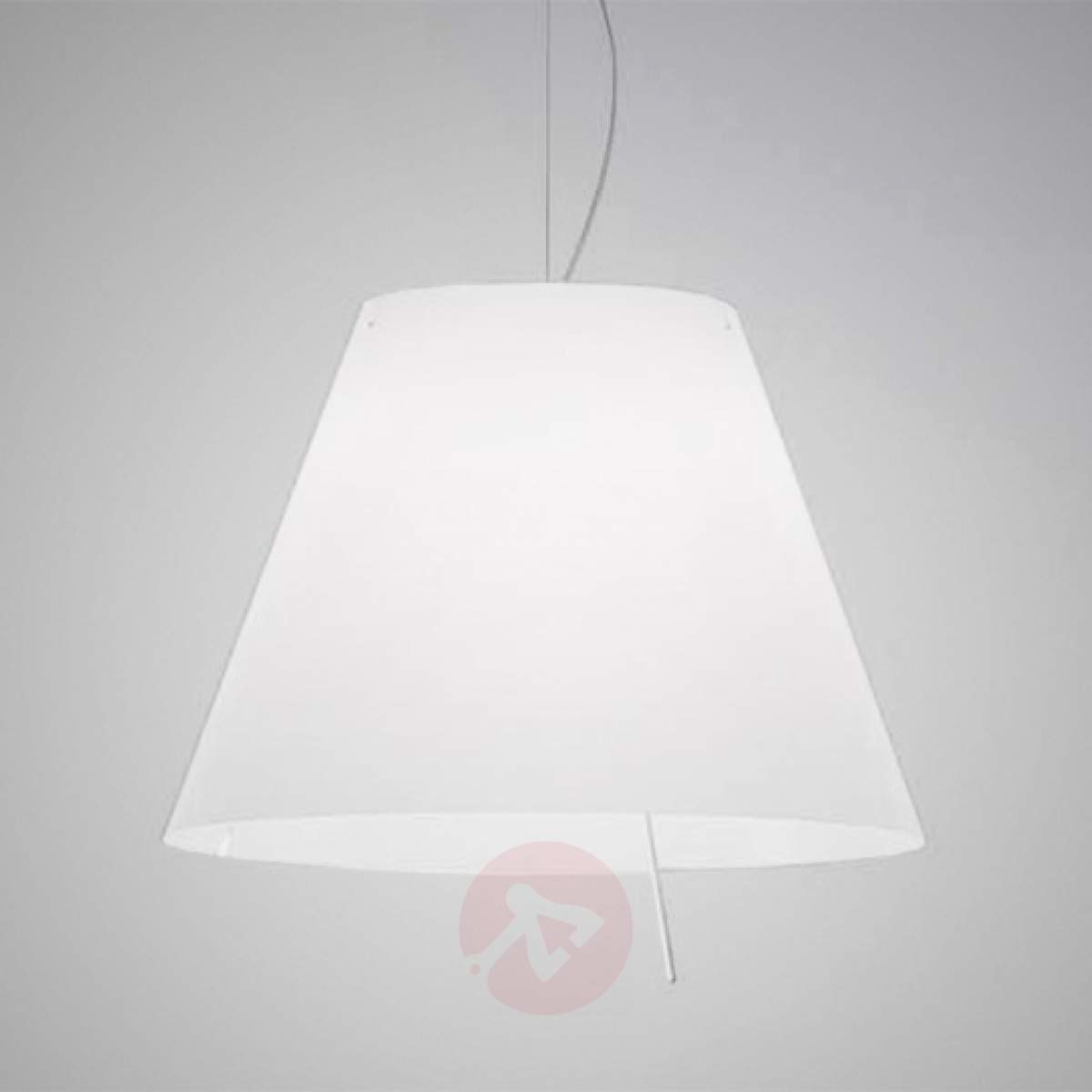 Luceplan Biała lampa wahadłowa Grande Costanza