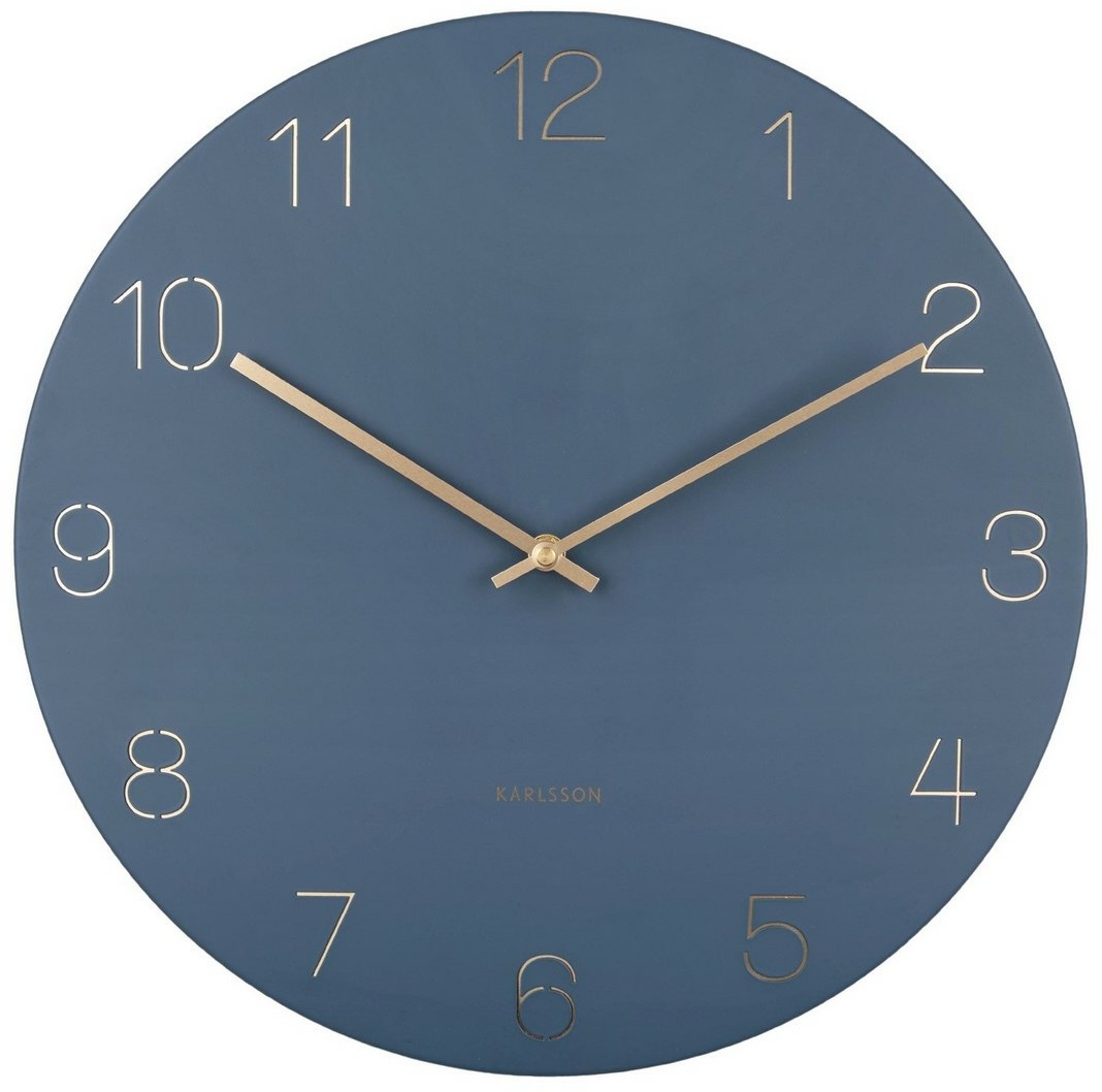 Karlsson 5762BL stylowy zegar ścienny, śr. 40 cm