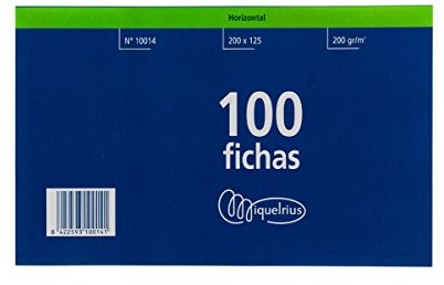 Miquel Rius Miquel Rius liczba 4 fiszki w linie, 100 sztuk Número 4
