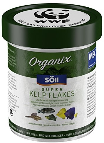 Söll Organix Super Kelp Flakes - słodka i morska woda ozdobna karma dla ryb, 130 ml