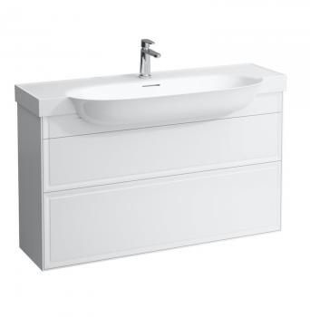 Laufen The New Classic Umywalka wisząca lub meblowa z otworem na baterię 100x48 cm z przelewem i szkliwieniem LCC biała H8138584001041
