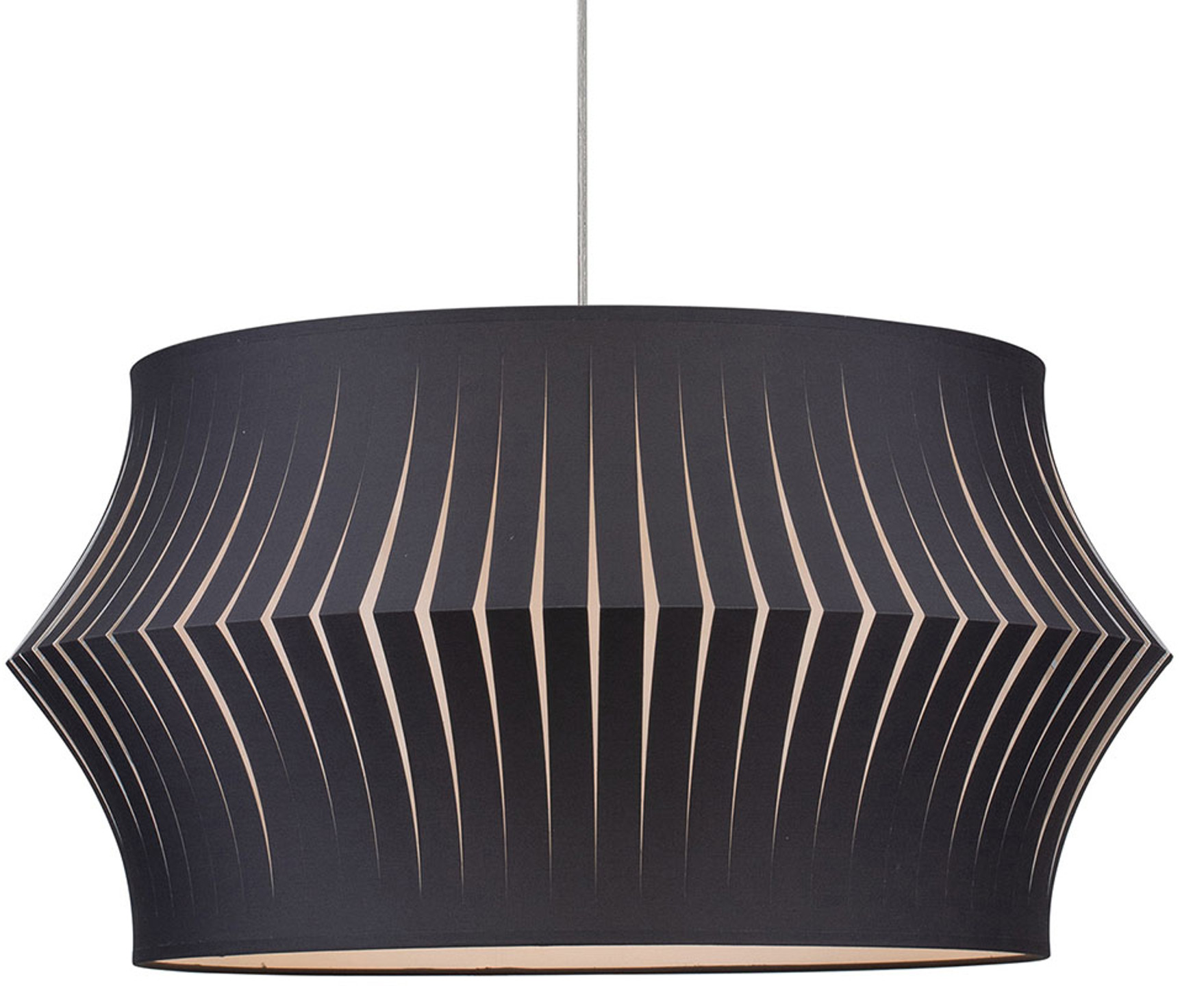 Britop Lampa wisząca Joala z czarnym kloszem z tkaniny