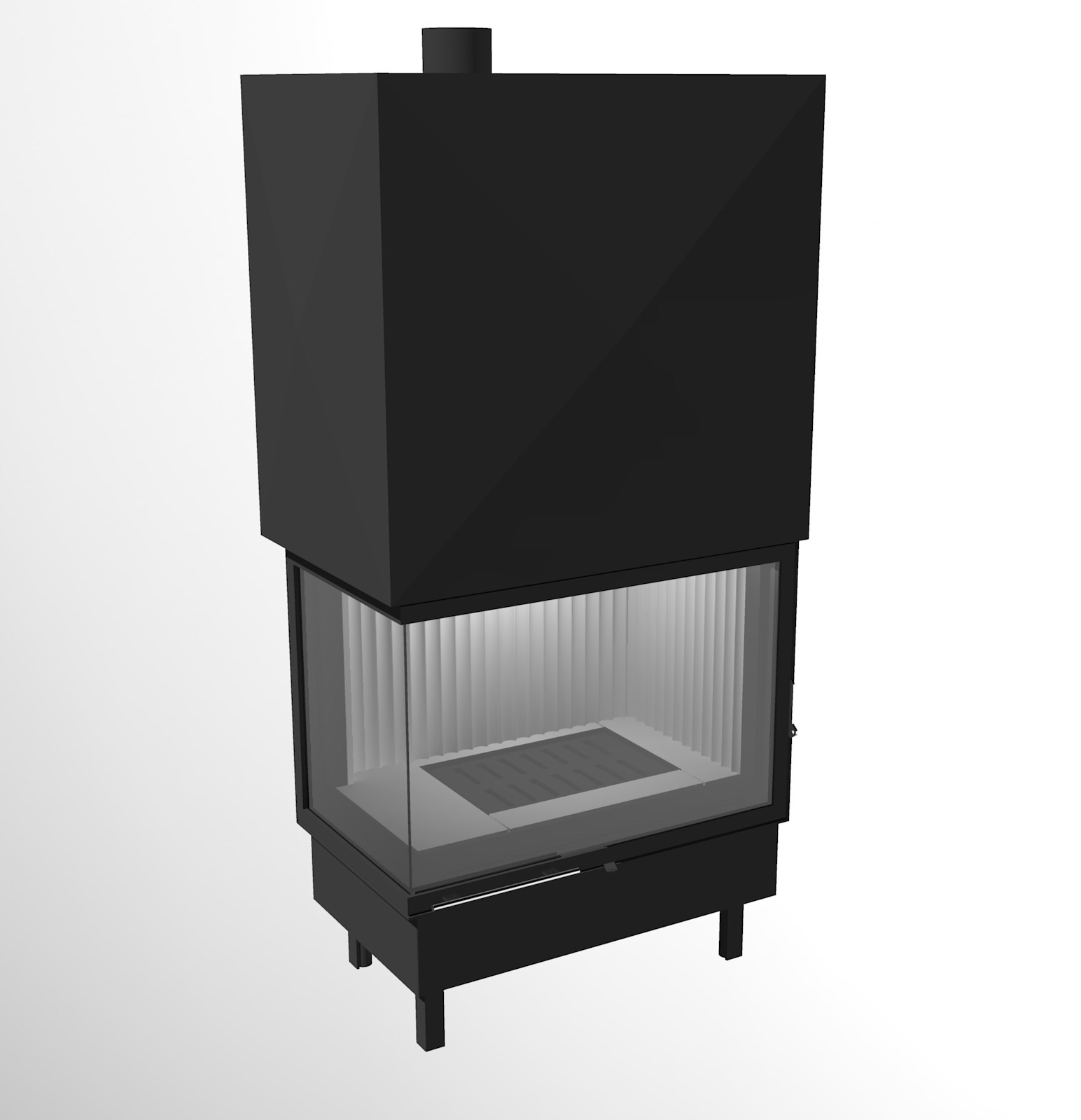 Robiren Wkład kominkowy Robiren AIR TERM 15kW Corner Lift Simplex