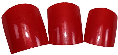 World of Nails-Design TOE Nails paznokci stóp czerwone wino 100 sztuk w tipbox 340006