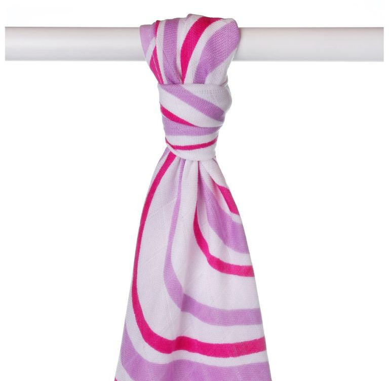 Ręcznik bambusowy Xkko Bmb 90x100 Lilac Waves