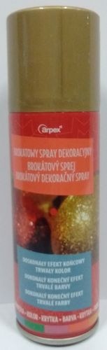 Brokat spray do dekoracji złoty