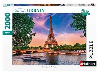Nathan 4005556878840 2000 pices Paris fil de l'eau puzzle dla dorosłych 4005556878840