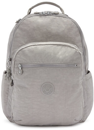 Kipling Basic Seoul Plecak 44 cm przegroda na laptopa grey gris KI52108-9L