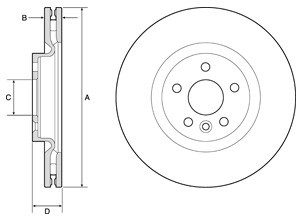 Delphi Tarcza hamulcowa BG9183C