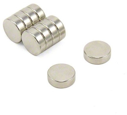 first4magnets Magnes Expert 12 mm średnicy x 4 mm grubości N42 magnes neodymowy - 3 kg ciągnięcia (10 szt.) F124-10