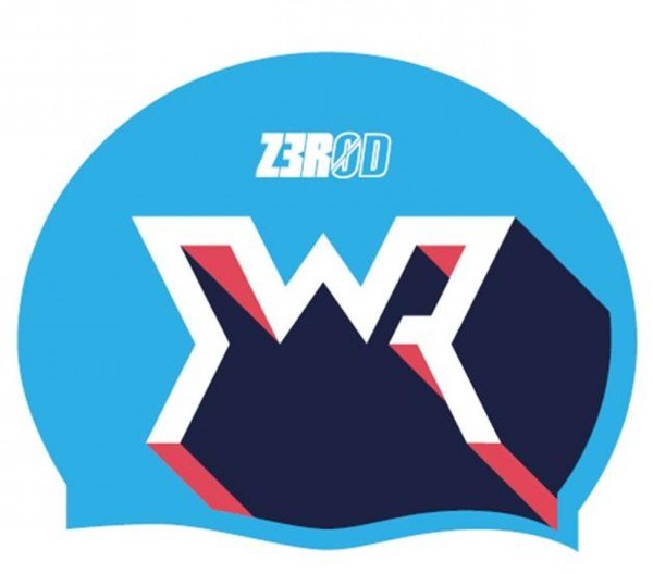 ZEROD czepek silikonowy Swim Cap Swim Run niebieski