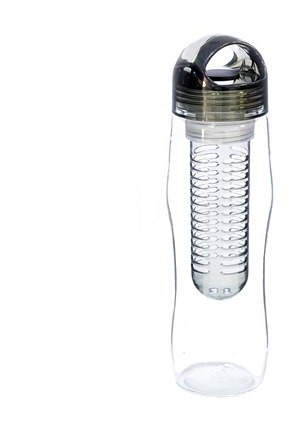 Yoko Design Yoko Design Detox bottle With infuser, Black/ transparent, Capacity 0.73 L, Diameter 7.2 cm, Dishwasher proof 1430-7853B