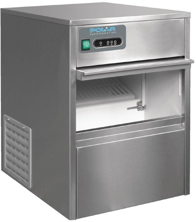 Polar Refrigeration Kostkarka do Lodu - 20kg/24h Pojemnik Zapasu 4kg XXLPROMOCJA T316