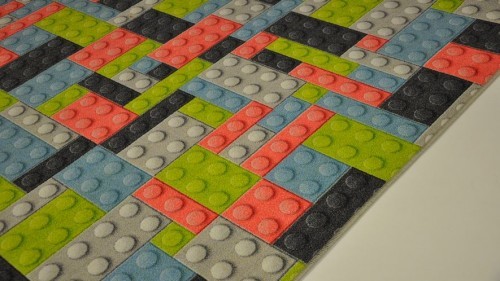 DYWAN DZIECIĘCY KLOCKI 160x200cm EFEKT 3D SZARE 89AF-727C6