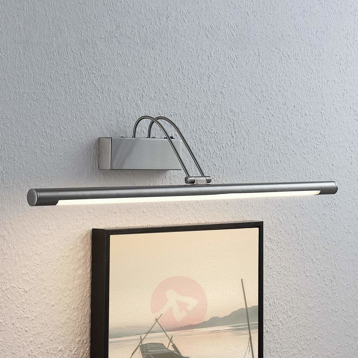 Lampenwelt com Oświetlenie obrazów LED Mailine z przełącz. nikiel