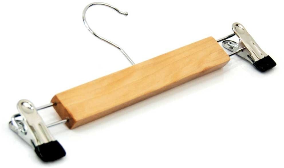 Wieszak drewniany na spódnice