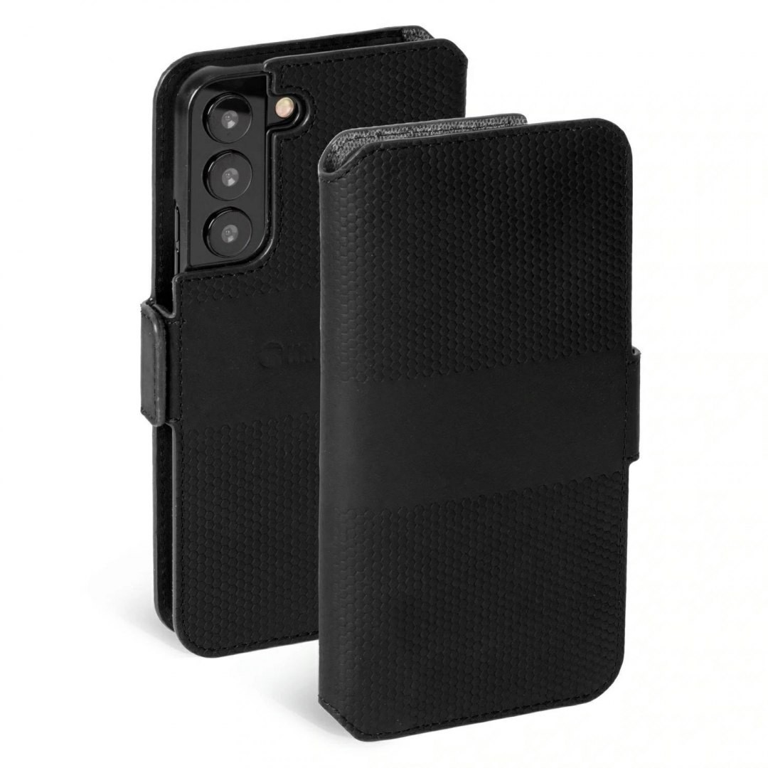 Krusell Samsung S22 Leather PhoneWallet czarny/black 62470 Kru001326