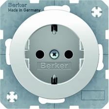 Berker R1/R3 biały gniazdo SCHUKO B_47232089