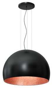 Luminex Compo 1626 lampa wisząca zwis 3/4 kula dia 800 1x60W E27 czarny miedziany
