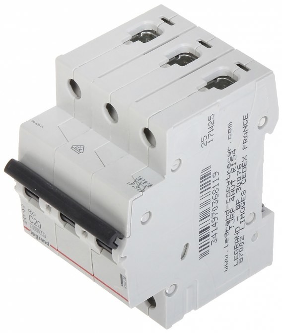 Legrand WYŁĄCZNIK NADPRĄDOWY LE-419236 TRÓJFAZOWY 20 A TYP C LE-419236