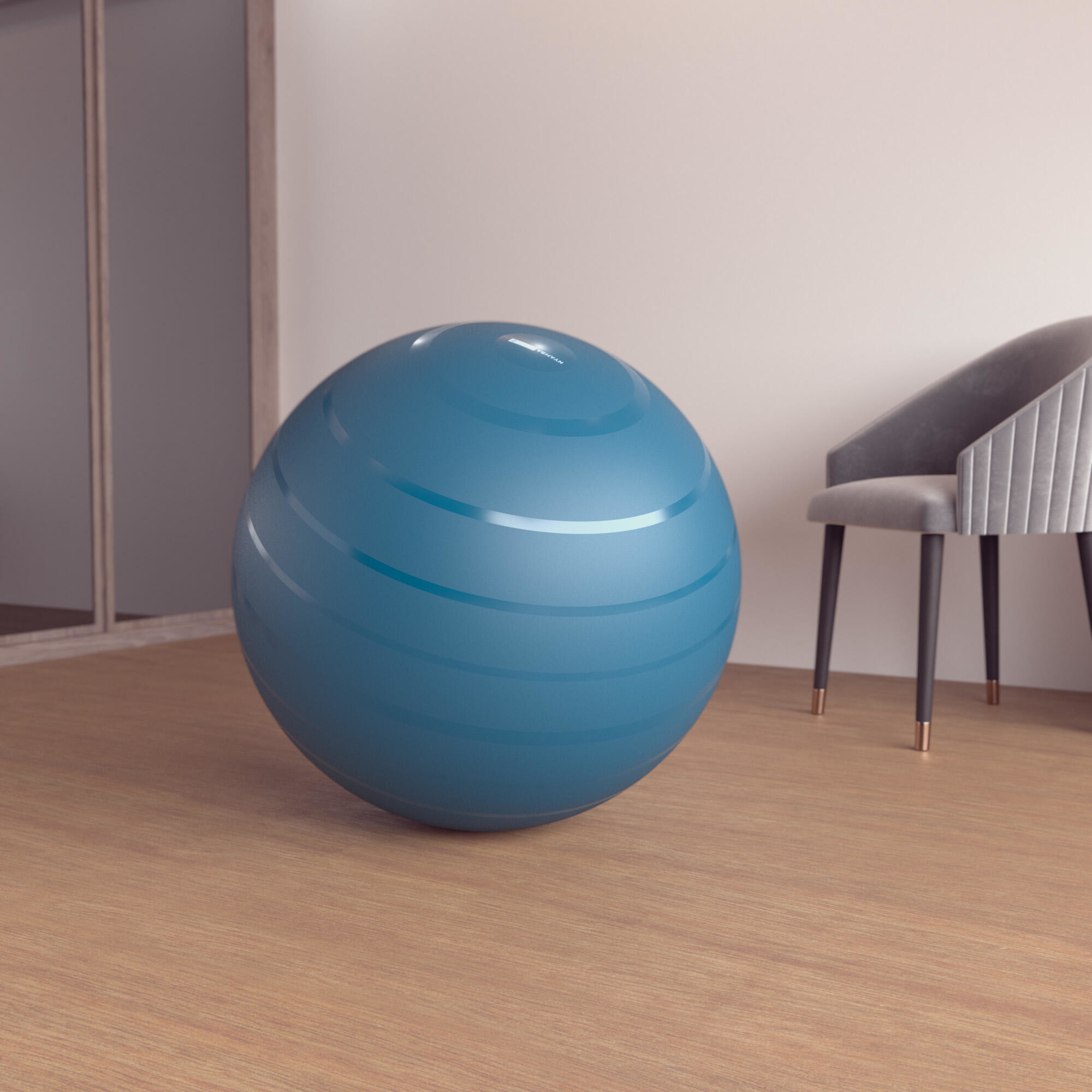DOMYOS Piłka fitness 75 cm unisex