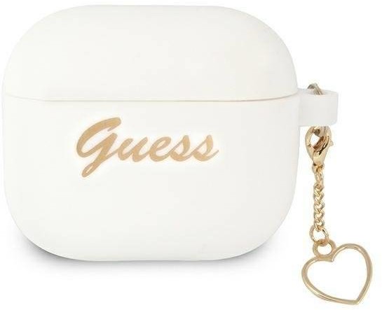 Guess Guess GUA3LSCHSH AirPods 3 cover biały/white Silicone Charm Collection hurtel-90644-0