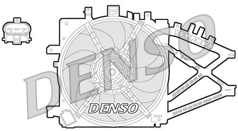 DENSO Wentylator, chłodzenie silnika DER20014