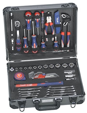 kwb 370780 walizka narzędziowa, idealna do użytku domowego, w stabilnej walizce z aluminium