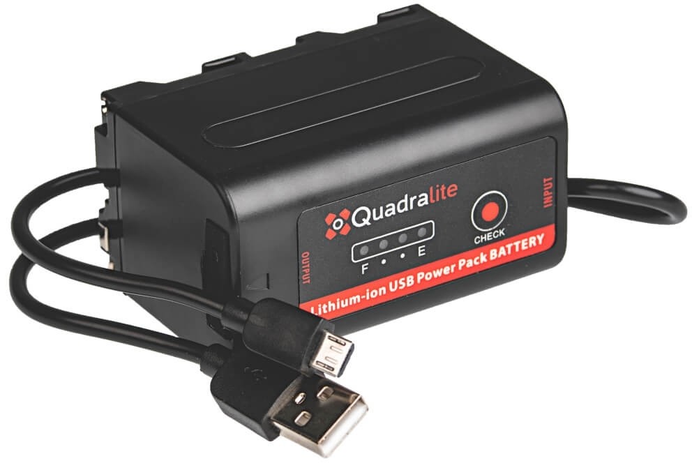 Quadralite Quadralite NP-F970 7.2V 7800mAh 56.2Wh akumulator z USB FT_006010