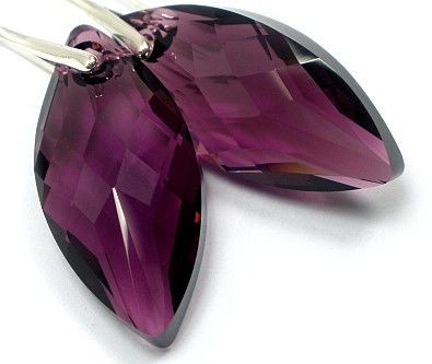 Swarovski kolczyki NAVETTE Certyfikat SREBRO