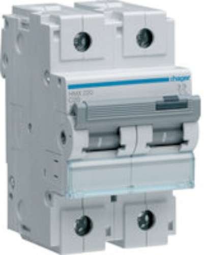 Hager Seria HM automatyczny wyłącznik instalacyjny HM curva-c 50 kA, 2-biegunowy, 20 A HMX220