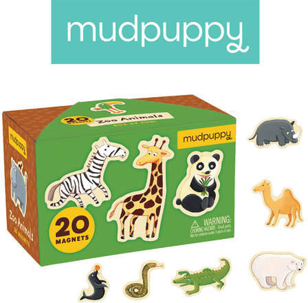 Mudpuppy magnesy Zwierzęta z zoo, zestaw