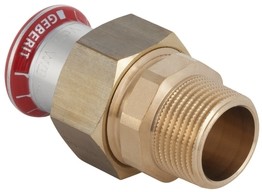 Geberit śrubunki przejściowe z gwintem zewnętrznym C-Stahl Mapress 25330 25330