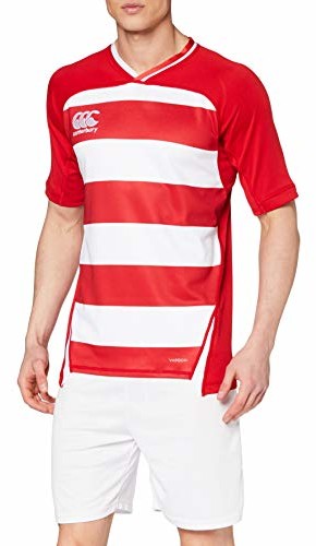 Canterbury Canterbury męska koszulka Vapodri Evader Hooped Rugby Flag Red S QA004232468