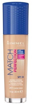 Rimmel Match Perfection SPF20 201 Classic Beige 30ml 40506-uniw