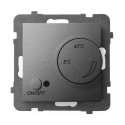 Ospel ARIA Regulator temperatury z czujnikiem podpodłogowym SZARY MAT ARIA RTP-1U/M/70