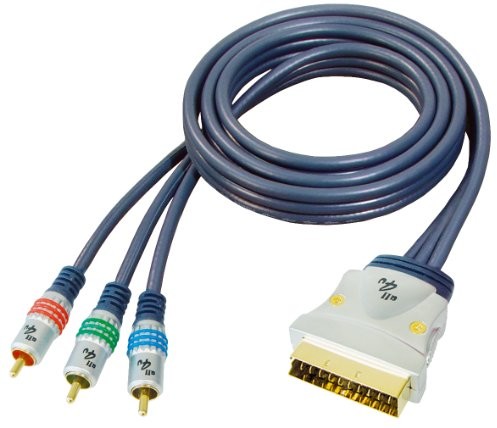 All4u bbvm 11 Video (Scart 3 X wtyk cinch) 1,5 m do zastosowań RGB Niebieski 4012386907138