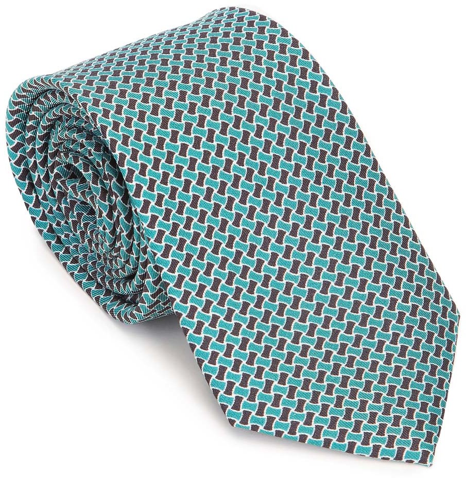 Wittchen Krawat z jedwabiu wzorzysty 91-7K-001-X2