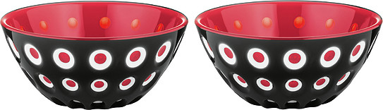 Guzzini Miseczki na przekąski Le Murrine 12,5 cm czarno-czerwone 2 szt. 279412146