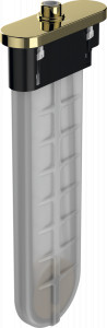 Hansgrohe 28020990 sBox Element zewnętrzny owalny złoty optyczny polerowany