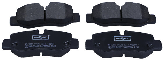 MaxGear Zestaw klocków hamulcowych, hamulce tarczowe 19-3388 19-3388