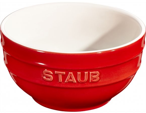 Staub STAUB SERVING MISKA OKRĄGŁA 14 CM 0,7 L CZERWONY CERAMIKA 40511-812-0