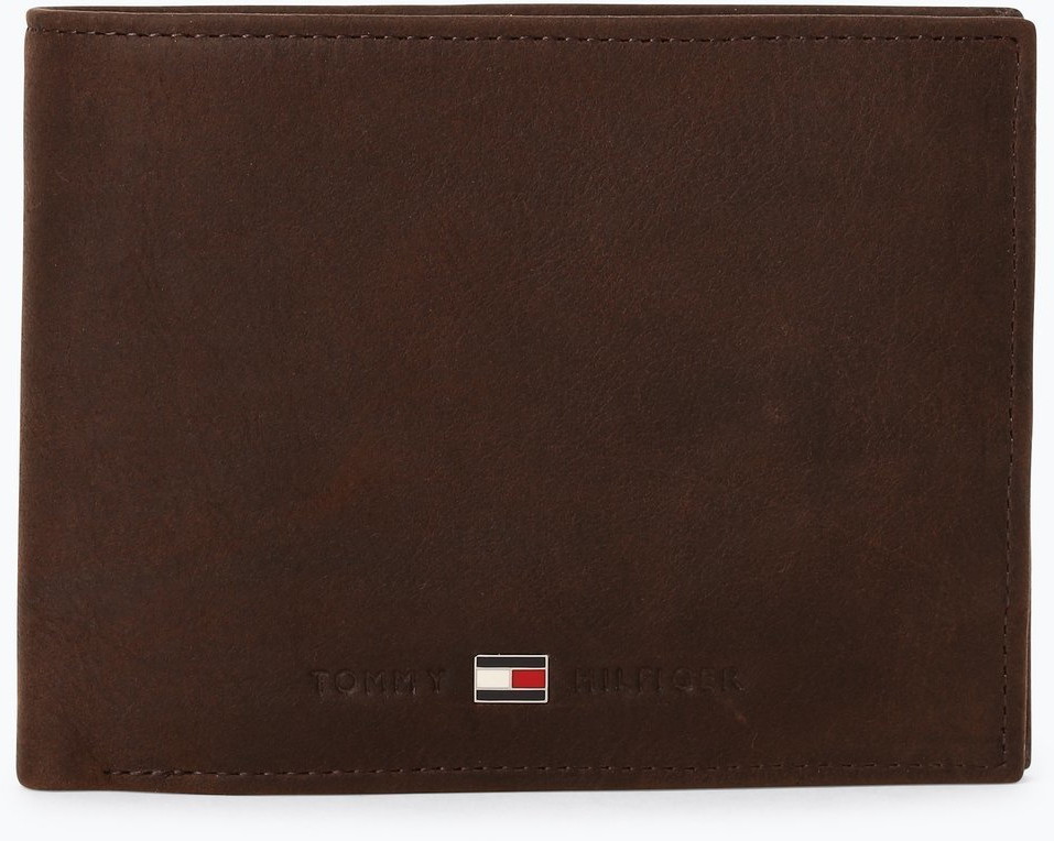 Tommy Hilfiger Portfel męski ze skóry, brązowy