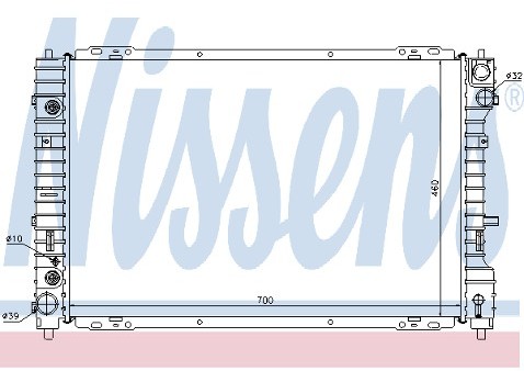 NISSENS Chłodnica wody 67229