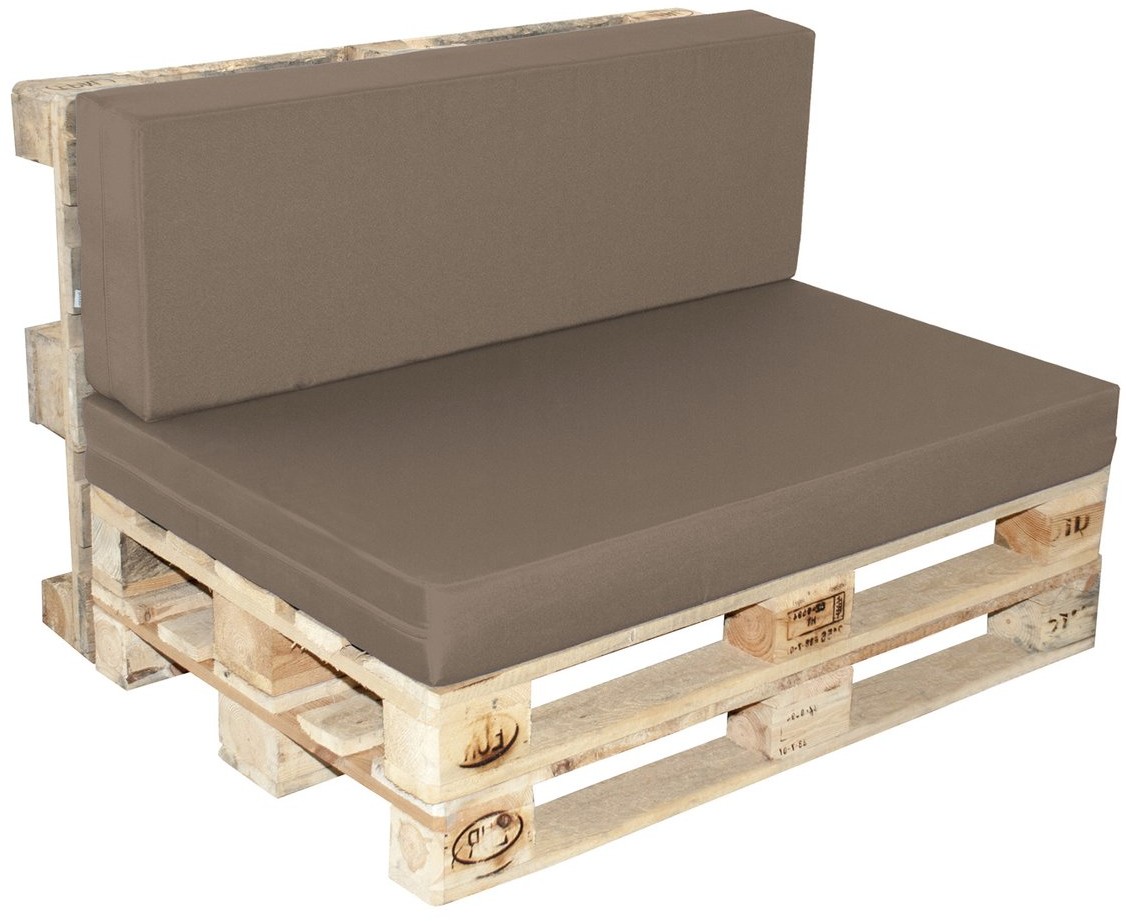 Poduszki paletowe beżowe kpl. 2 szt 120x80cm