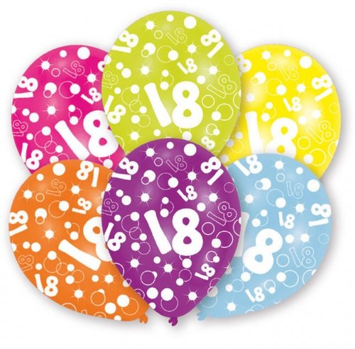 Balon lateksowy 18 urodziny
